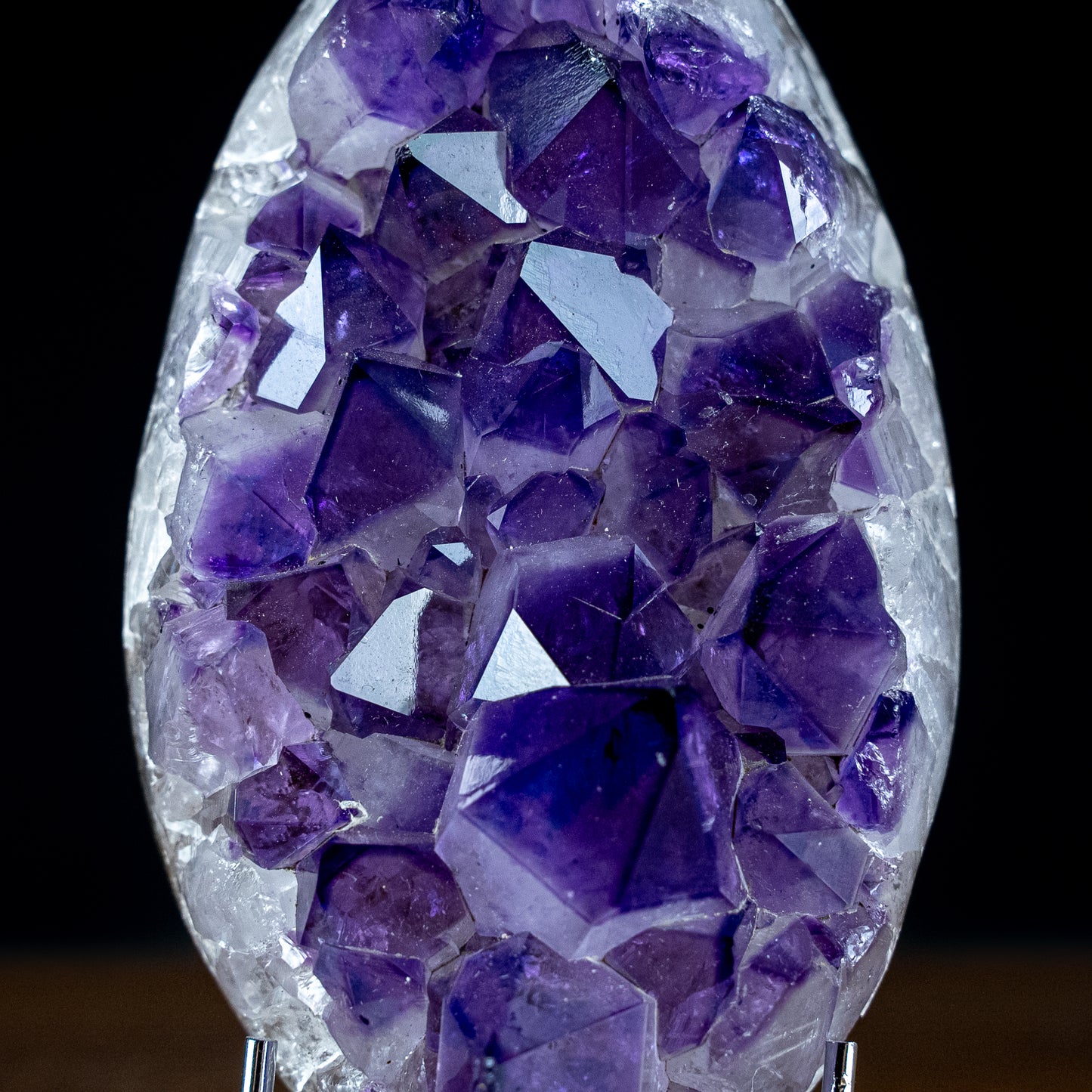 Wunderschönes Amethyst Ei Druse, Spitzenqualität – 1078,61g