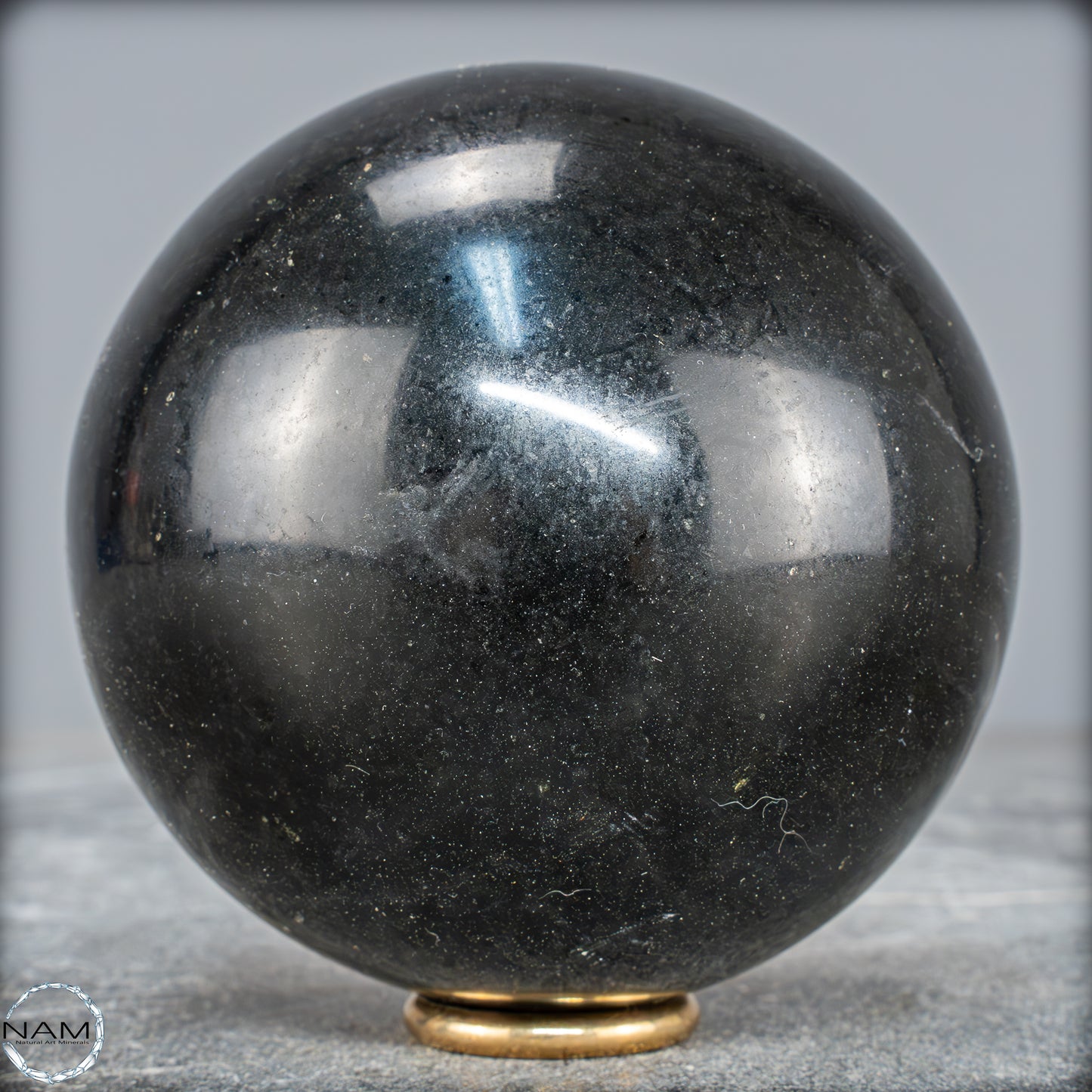 Schwarze Tourmalin-Kristall Kugel aus Brasilien - 1062,95g - 89mm