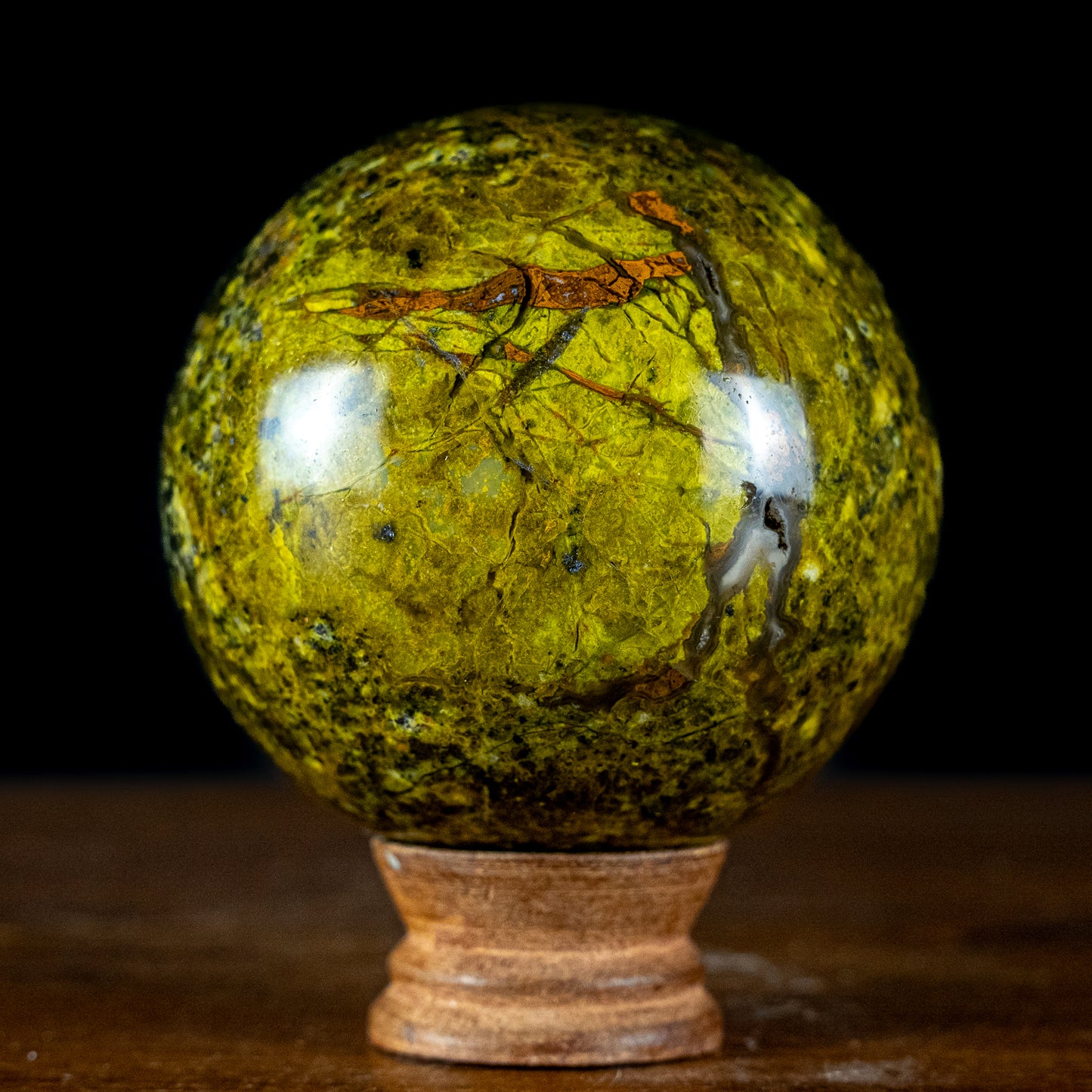 Grüner Opal Kugel - 928,93g - 96mm