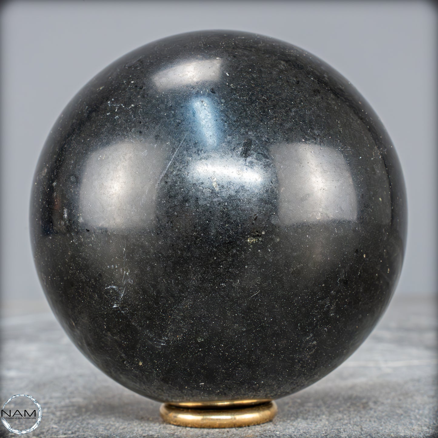 Schwarze Tourmalin-Kristall Kugel aus Brasilien - 1062,95g - 89mm