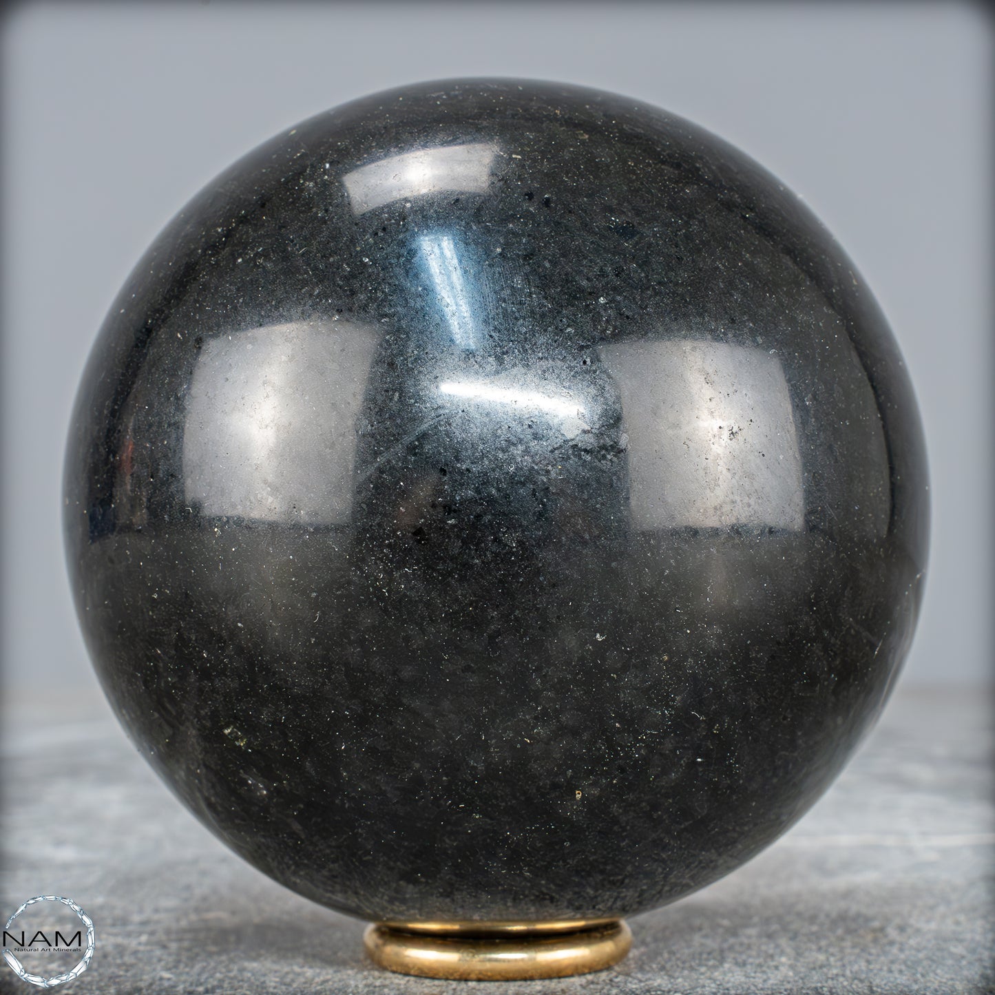 Schwarze Tourmalin-Kristall Kugel aus Brasilien - 1062,95g - 89mm