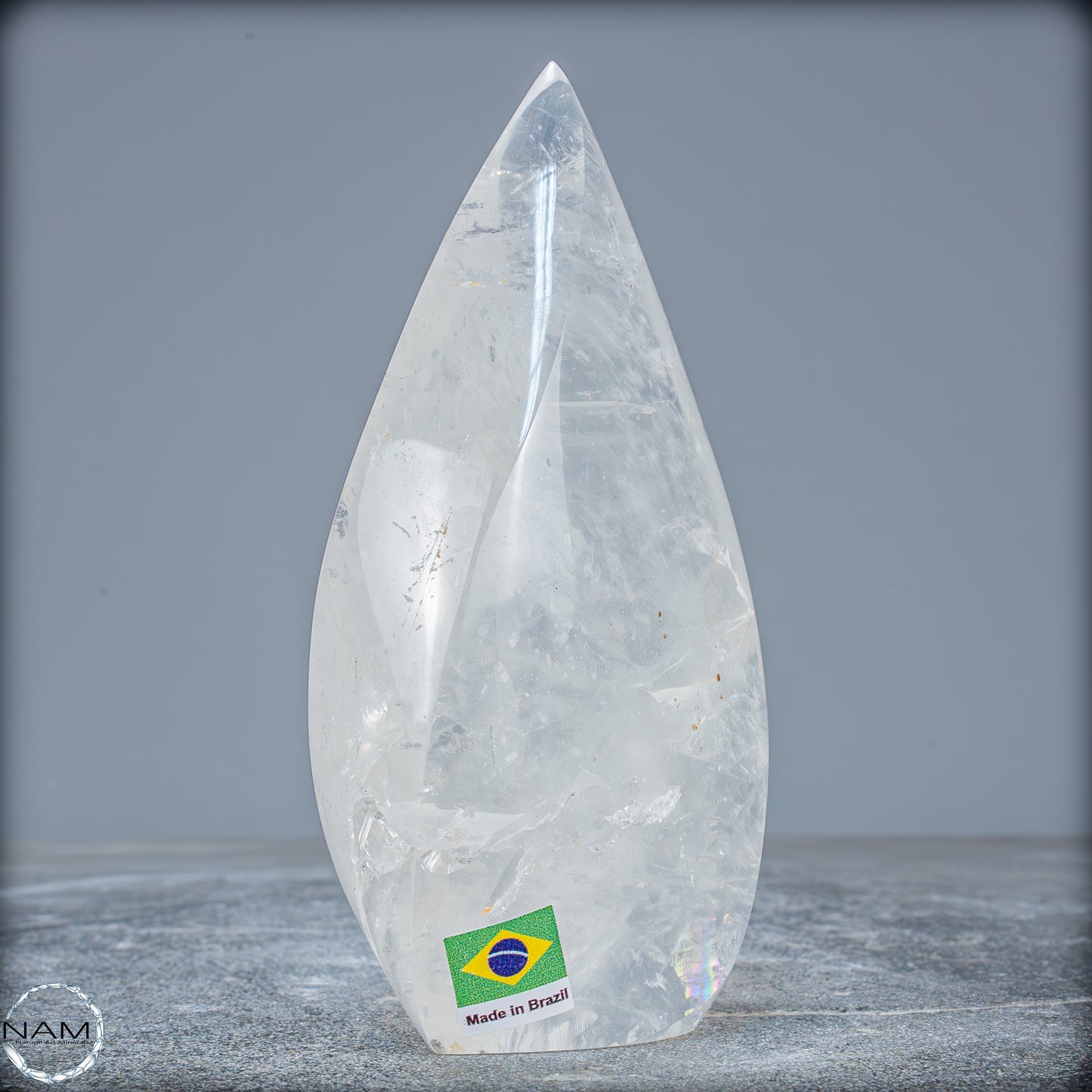 Natürlicher Quarz-Kristall Flamme, Brasilien - 487,05g