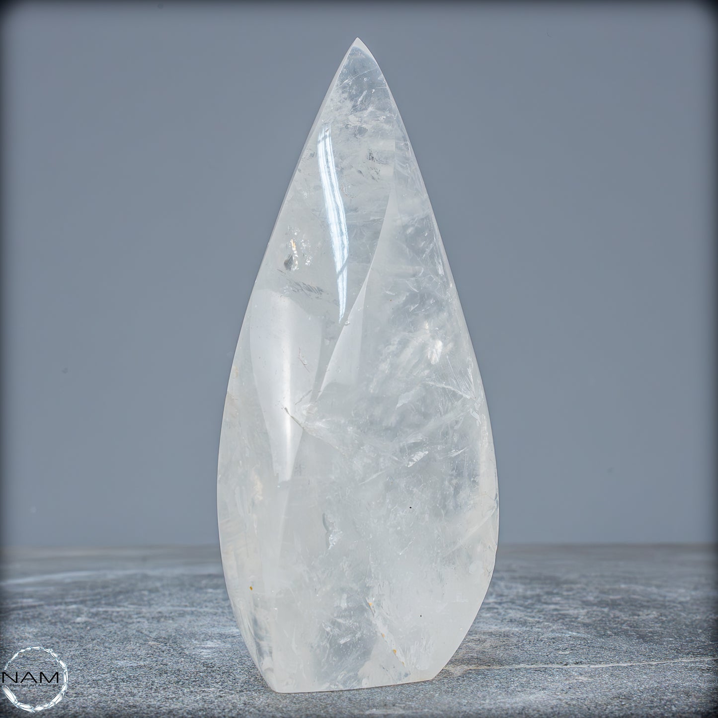 Natürlicher Quarz-Kristall Flamme, Brasilien - 487,05g