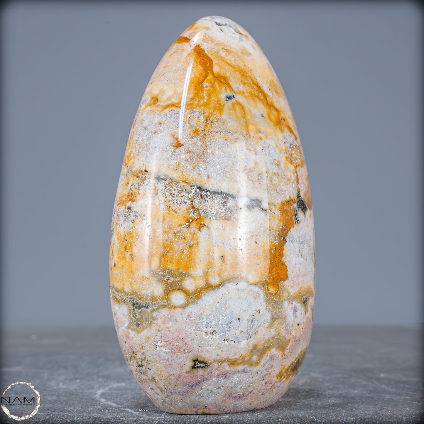 Natürliche Jaspis-Achat Kristall Freiform - 984,51g