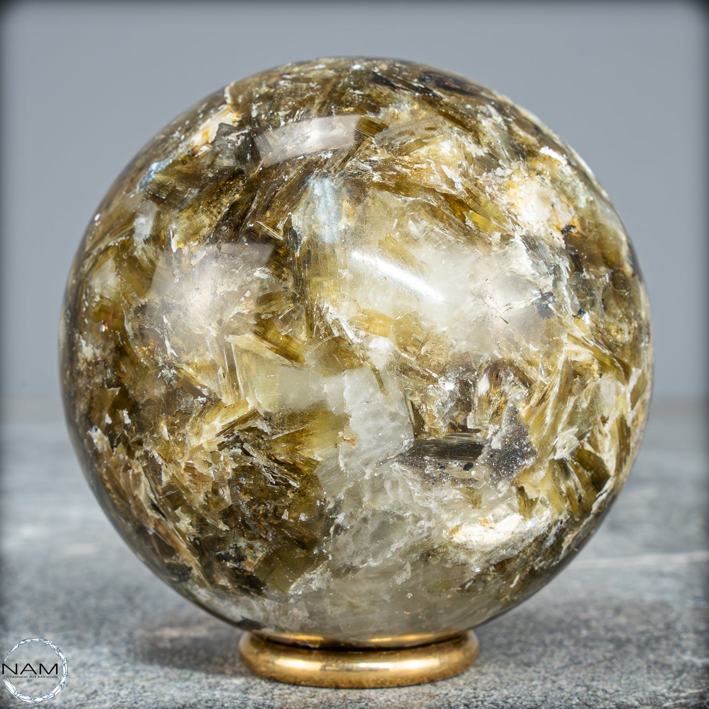 Natürliche Mica (Glimmer) Kristallkugel aus Brasilien - 460,35g - 68mm
