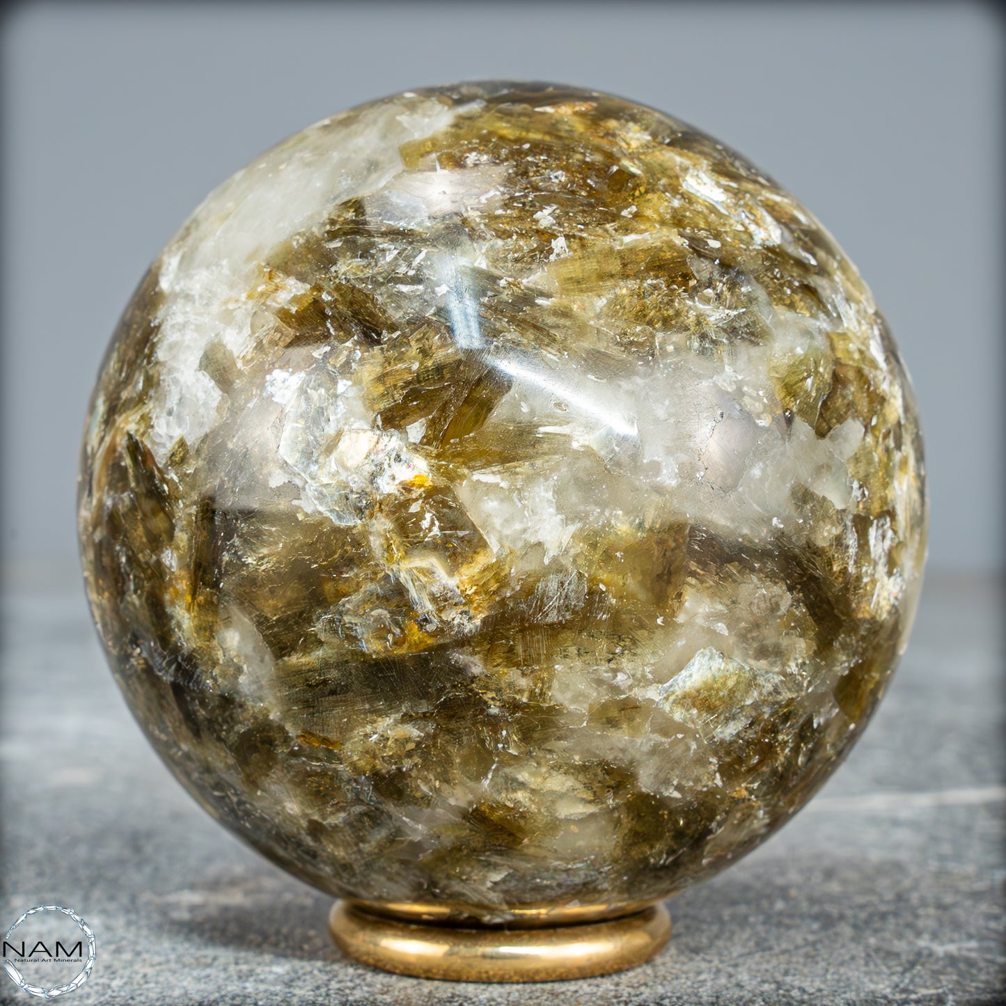 Natürliche Mica (Glimmer) Kristallkugel aus Brasilien - 460,35g - 68mm