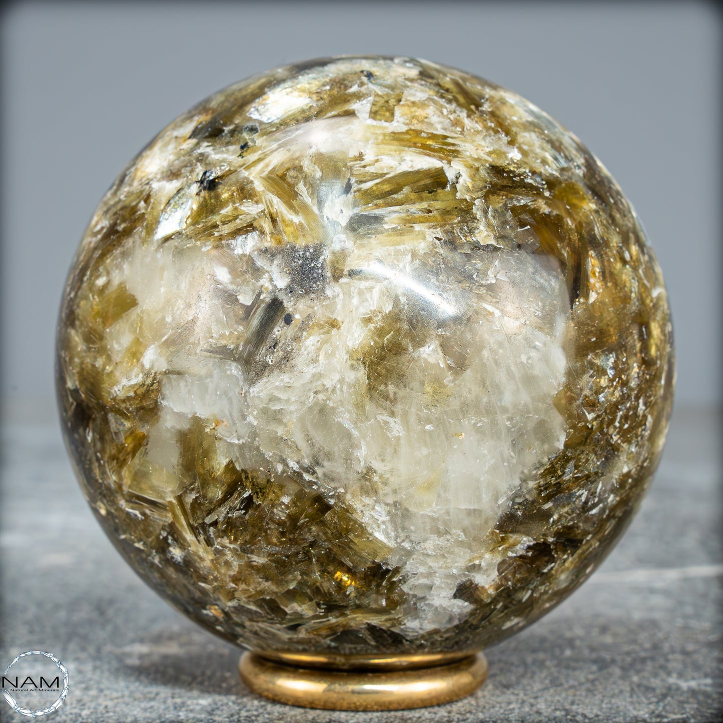 Natürliche Mica (Glimmer) Kristallkugel aus Brasilien - 460,35g - 68mm