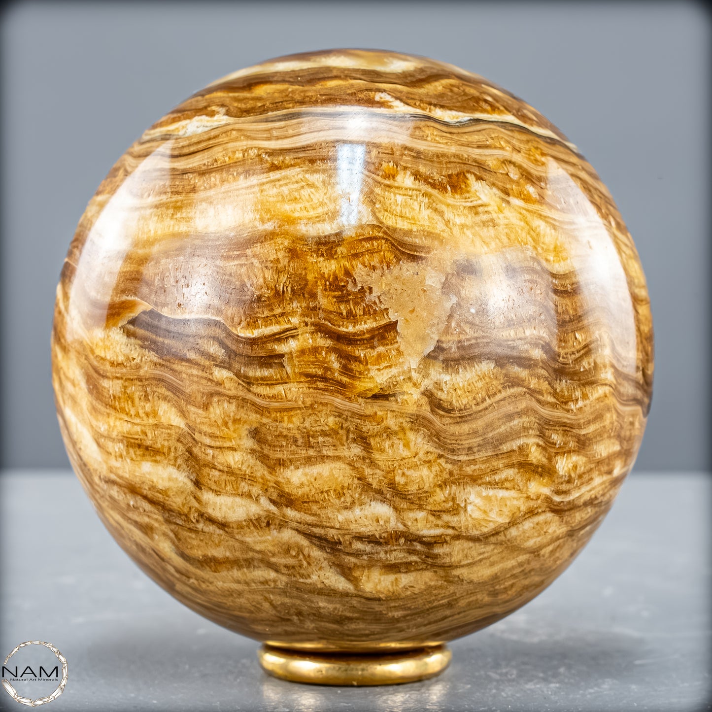 Natürliche Aragonit-Kristall Kugel - 791,15g