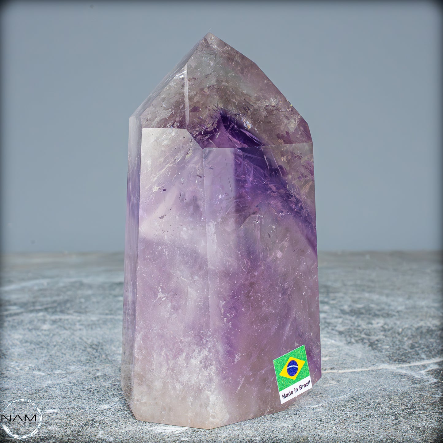 Natürliche, Sehr Seltene Amethyst-Kristall Spitze, Brasilien - 673,45g