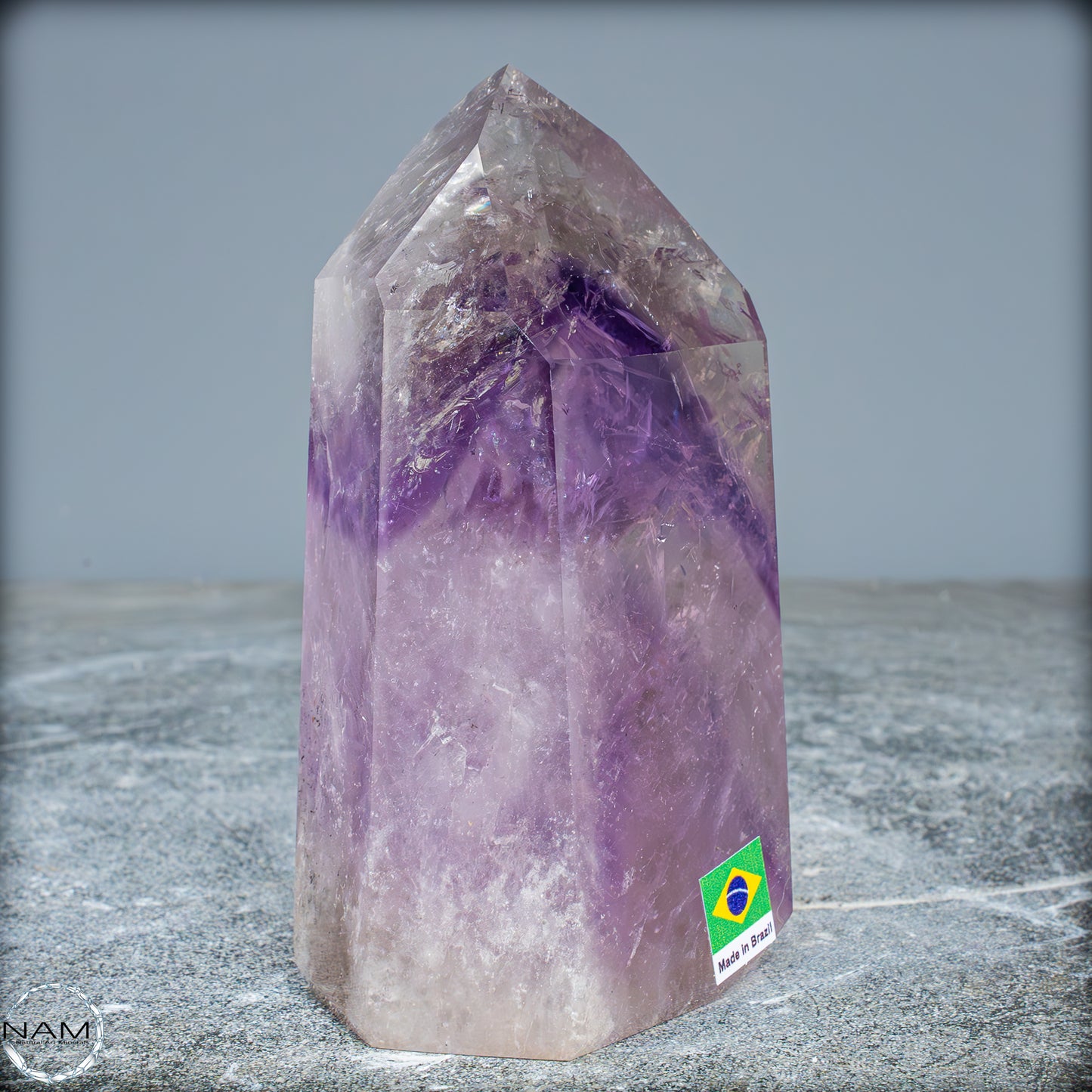 Natürliche, Sehr Seltene Amethyst-Kristall Spitze, Brasilien - 673,45g