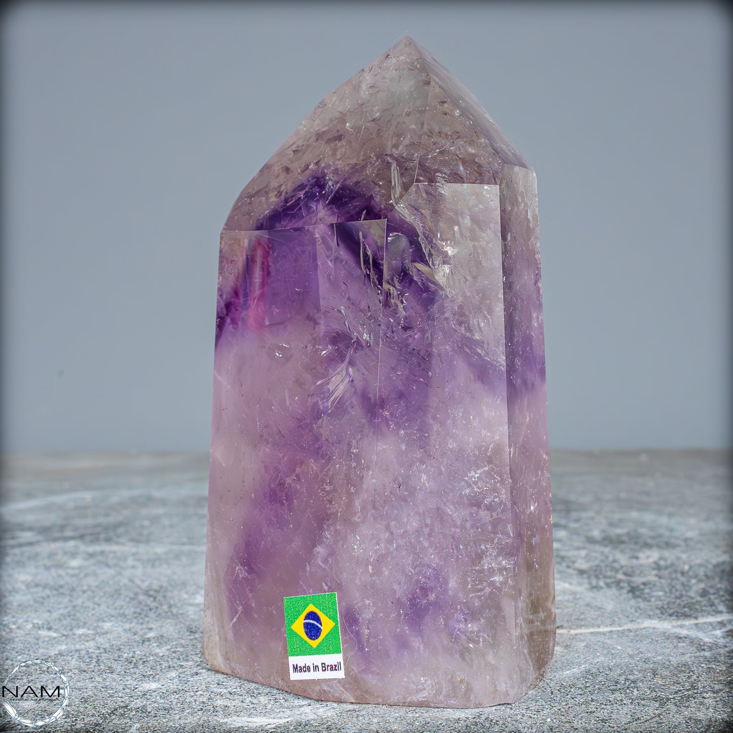 Natürliche, Sehr Seltene Amethyst-Kristall Spitze, Brasilien - 673,45g