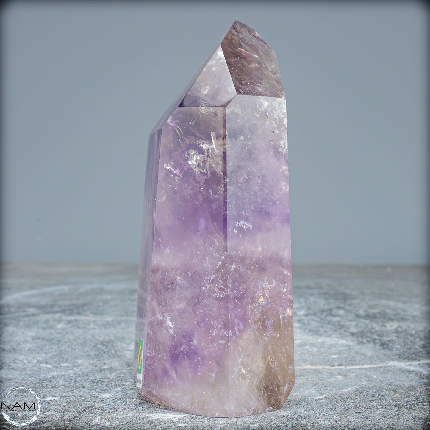 Natürliche, Sehr Seltene Amethyst-Kristall Spitze, Brasilien - 673,45g