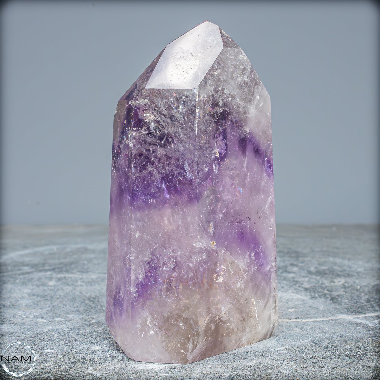 Natürliche, Sehr Seltene Amethyst-Kristall Spitze, Brasilien - 673,45g