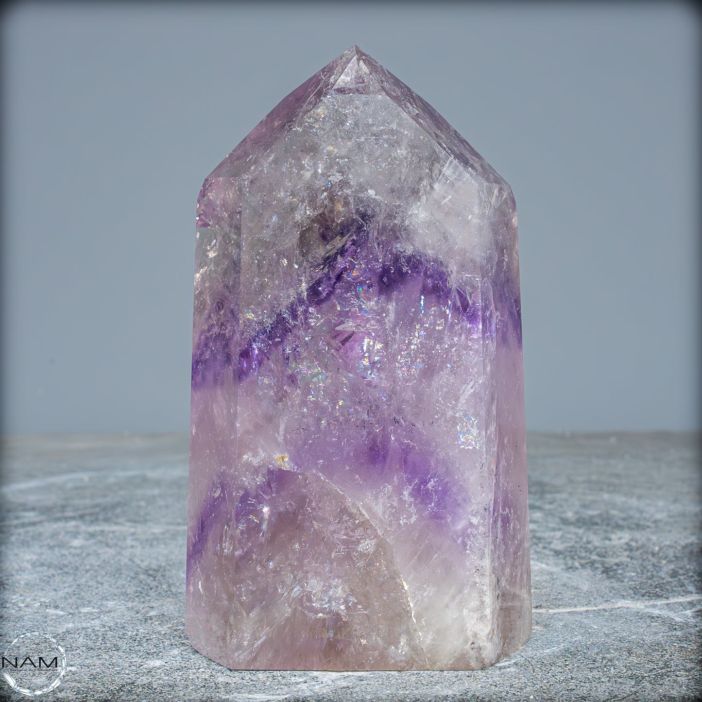 Natürliche, Sehr Seltene Amethyst-Kristall Spitze, Brasilien - 673,45g