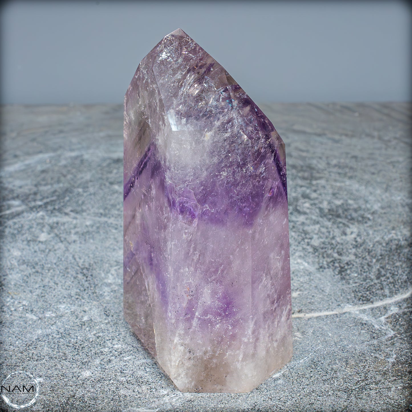 Natürliche, Sehr Seltene Amethyst-Kristall Spitze, Brasilien - 673,45g