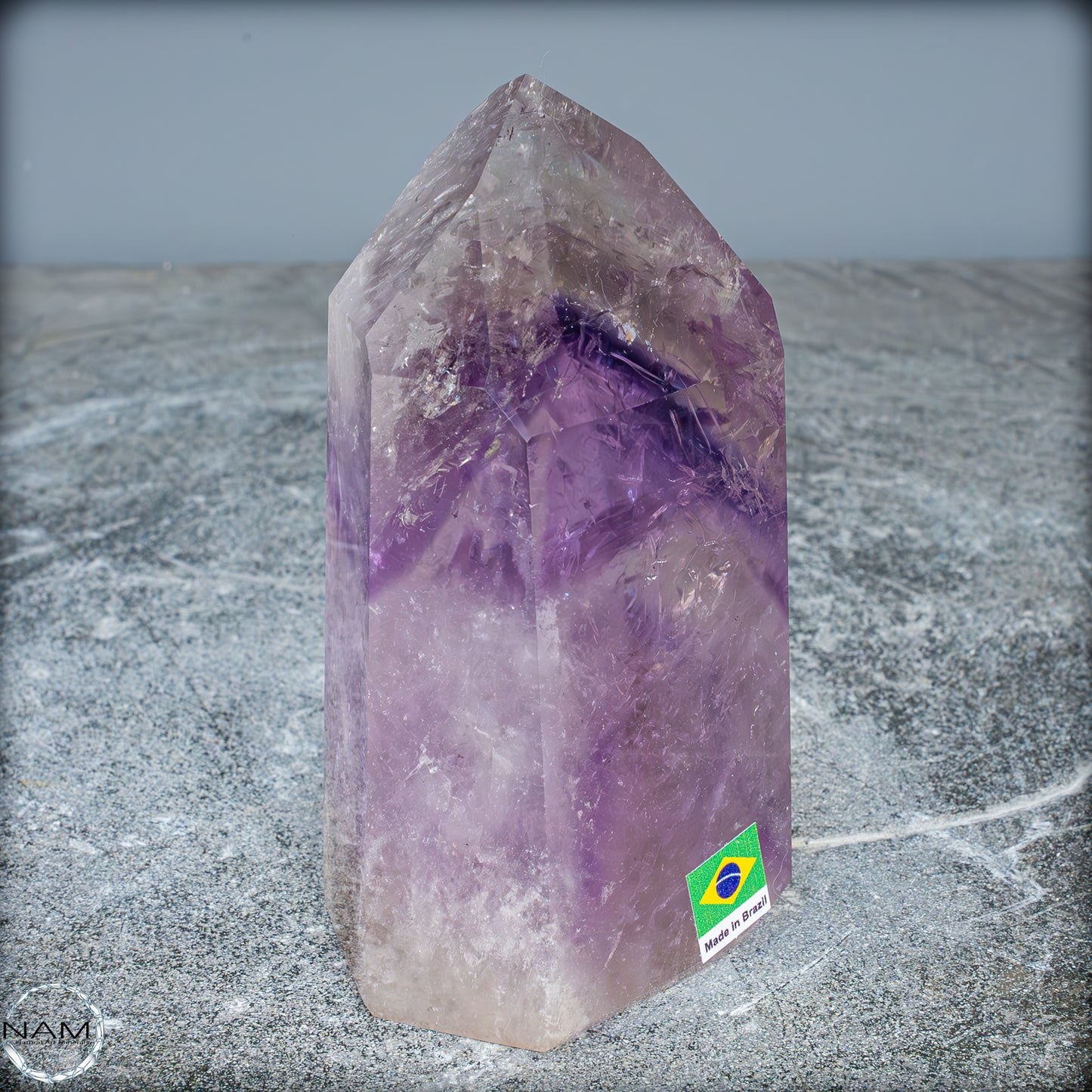 Natürliche, Sehr Seltene Amethyst-Kristall Spitze, Brasilien - 673,45g