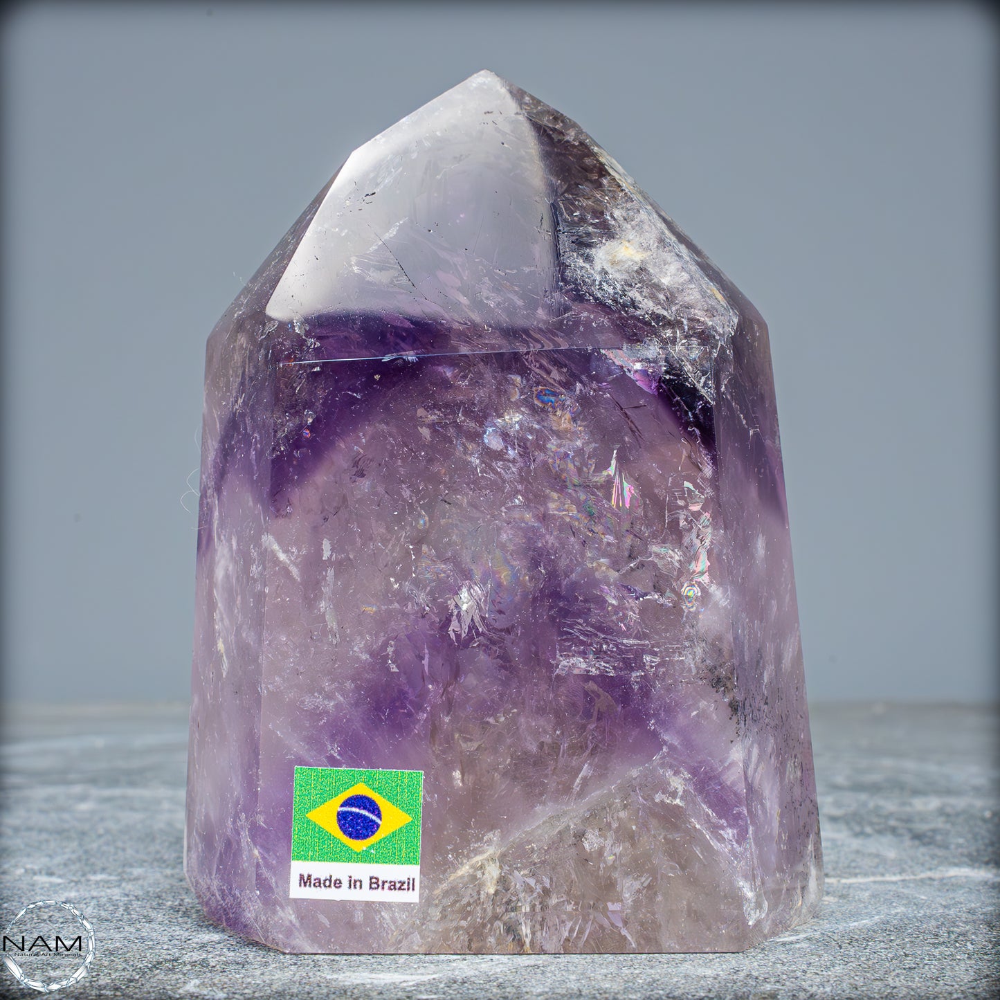 Natürliche, Sehr Seltene Amethyst-Kristall Spitze, Brasilien - 710,07g