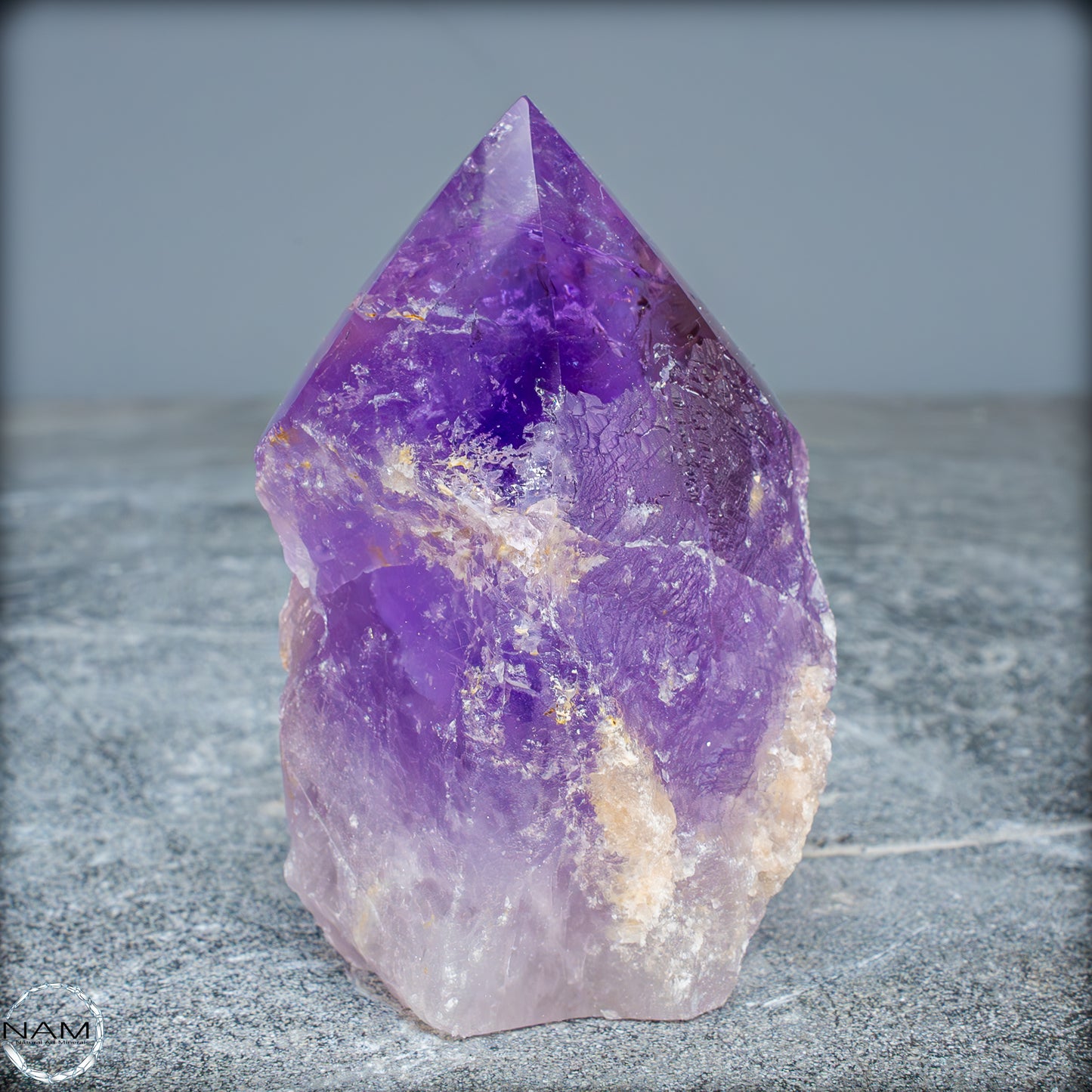 Natürliche, Sehr Seltene Amethyst-Kristall Spitze, Brasilien - 332,58g