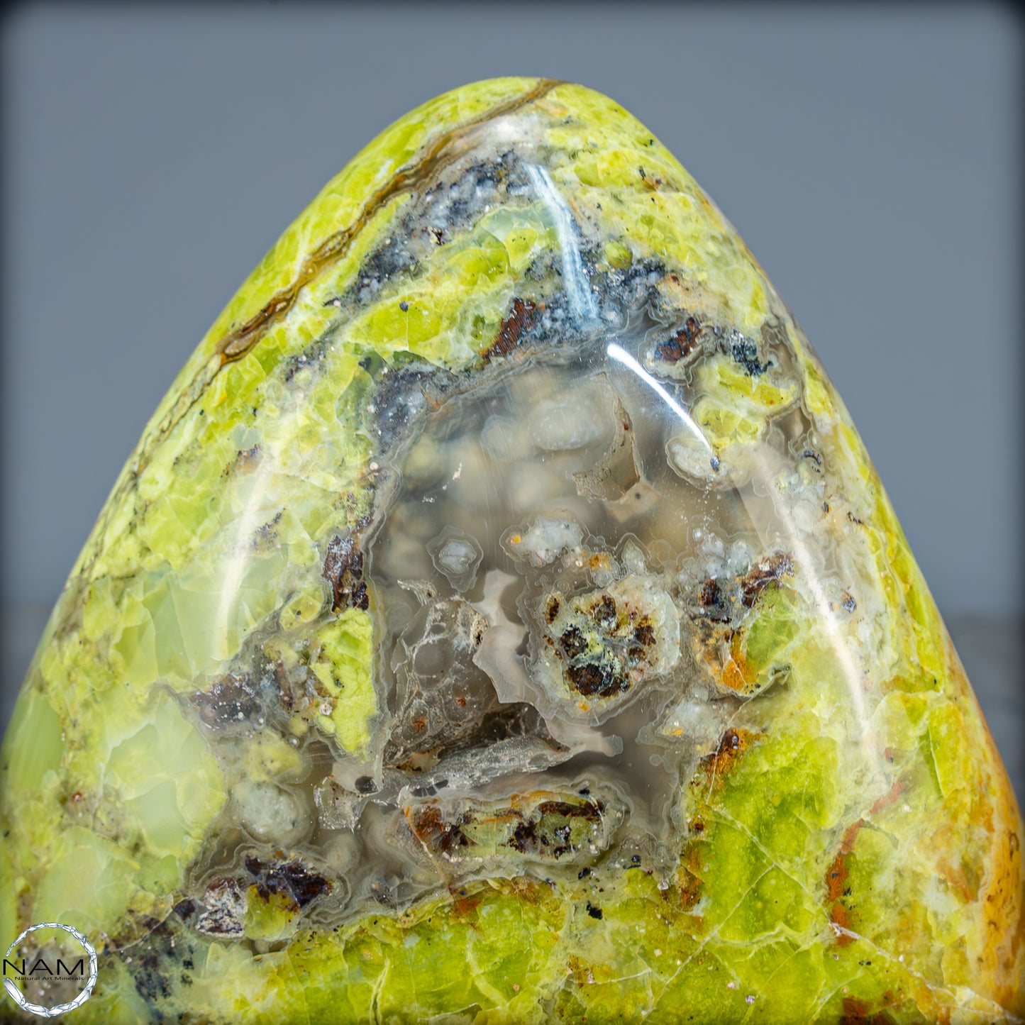 Natürliche Grüner Opal und Achat Kristall Freiform - 1089,83g