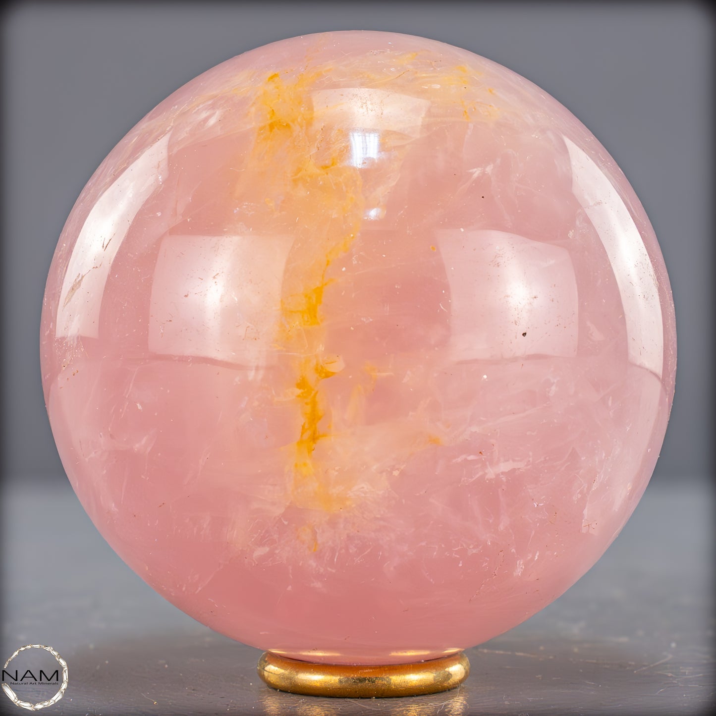 Natürliche Rosenquarz Kristall-Kugel aus Brasilien - 786,59g - 84mm