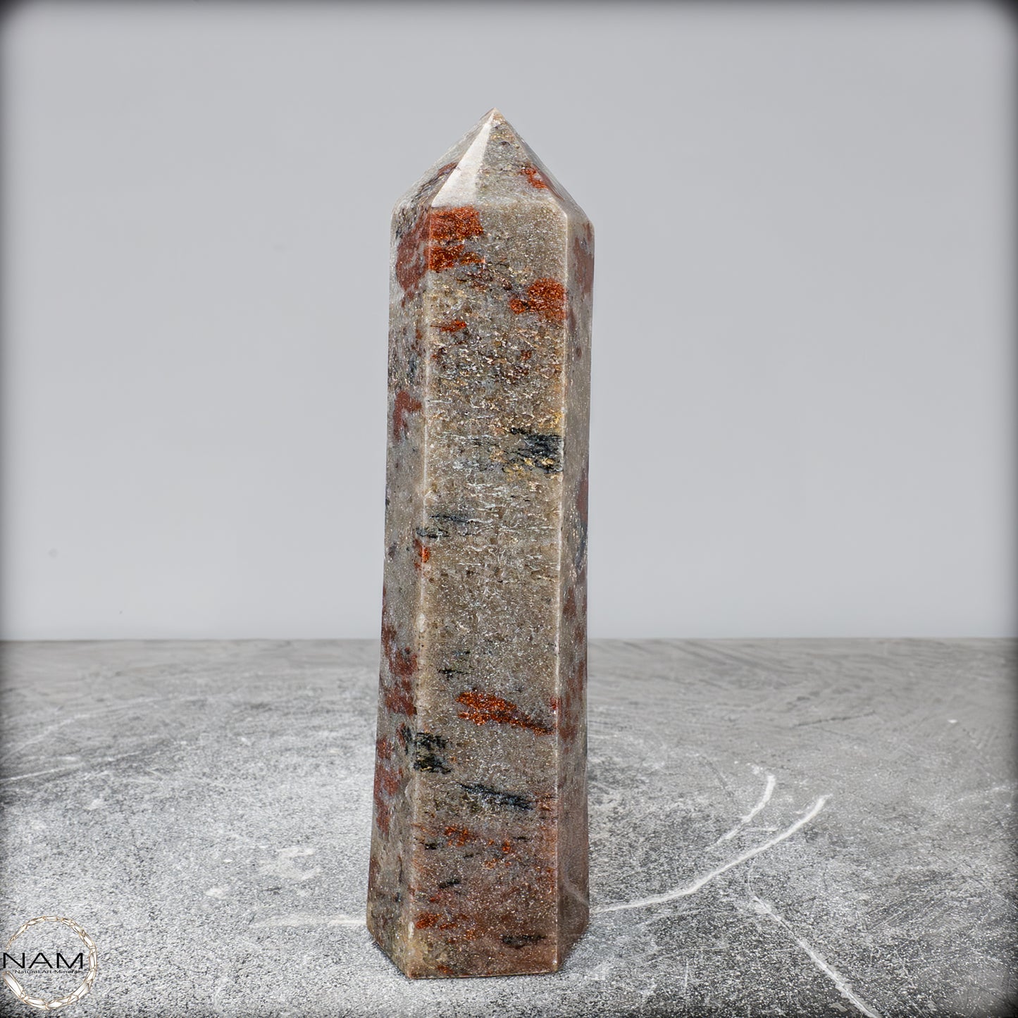 Natürliche Rote Aventurin Obelisk aus Madagaskar - 635,34g
