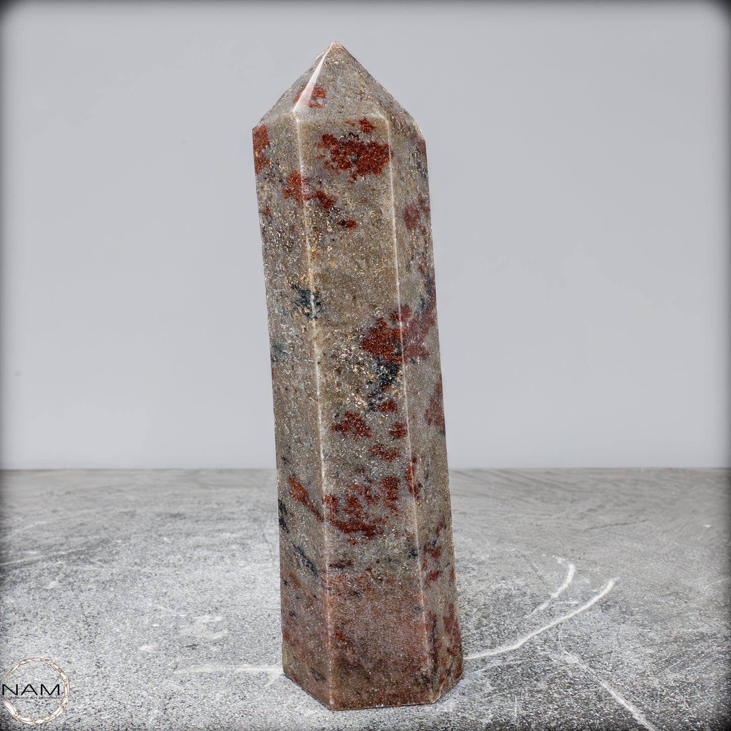 Natürliche Rote Aventurin Obelisk aus Madagaskar - 635,34g