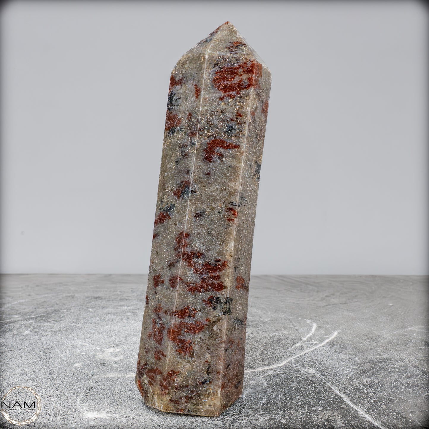 Natürliche Rote Aventurin Obelisk aus Madagaskar - 635,34g
