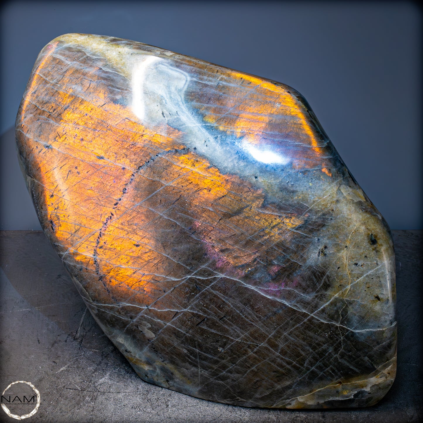Große Natürliche Labradorit Kristall-Freiform - 18934,11g