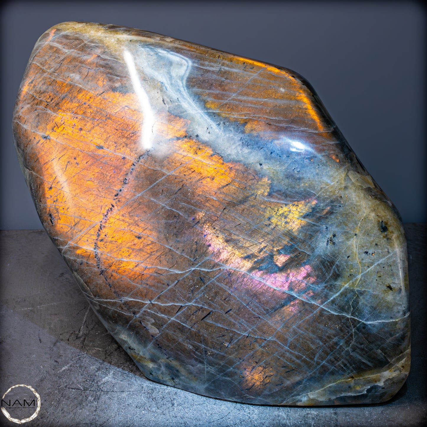 Große Natürliche Labradorit Kristall-Freiform - 18934,11g