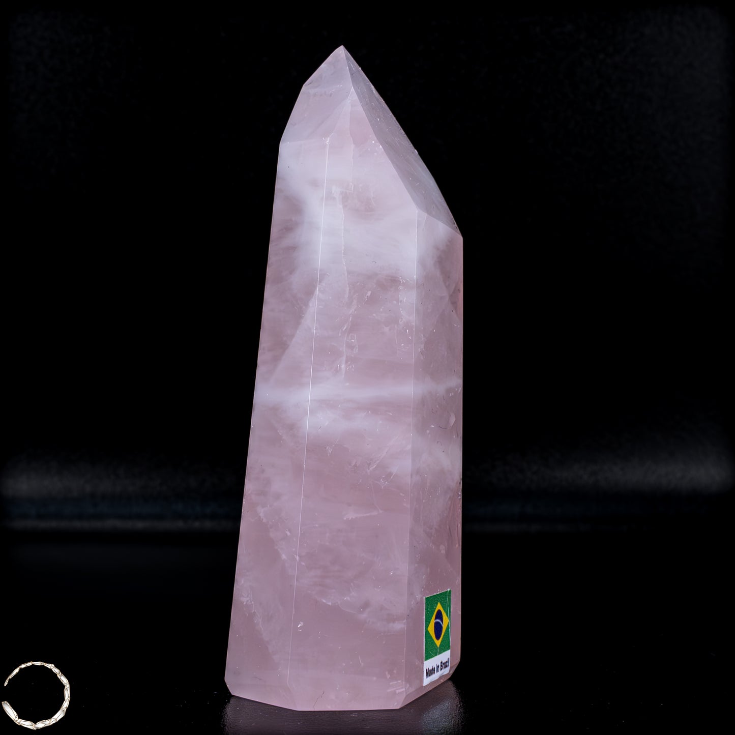 Natürlicher Rosenquarz-Kristall Obelisk aus Brasilien- 266,33g