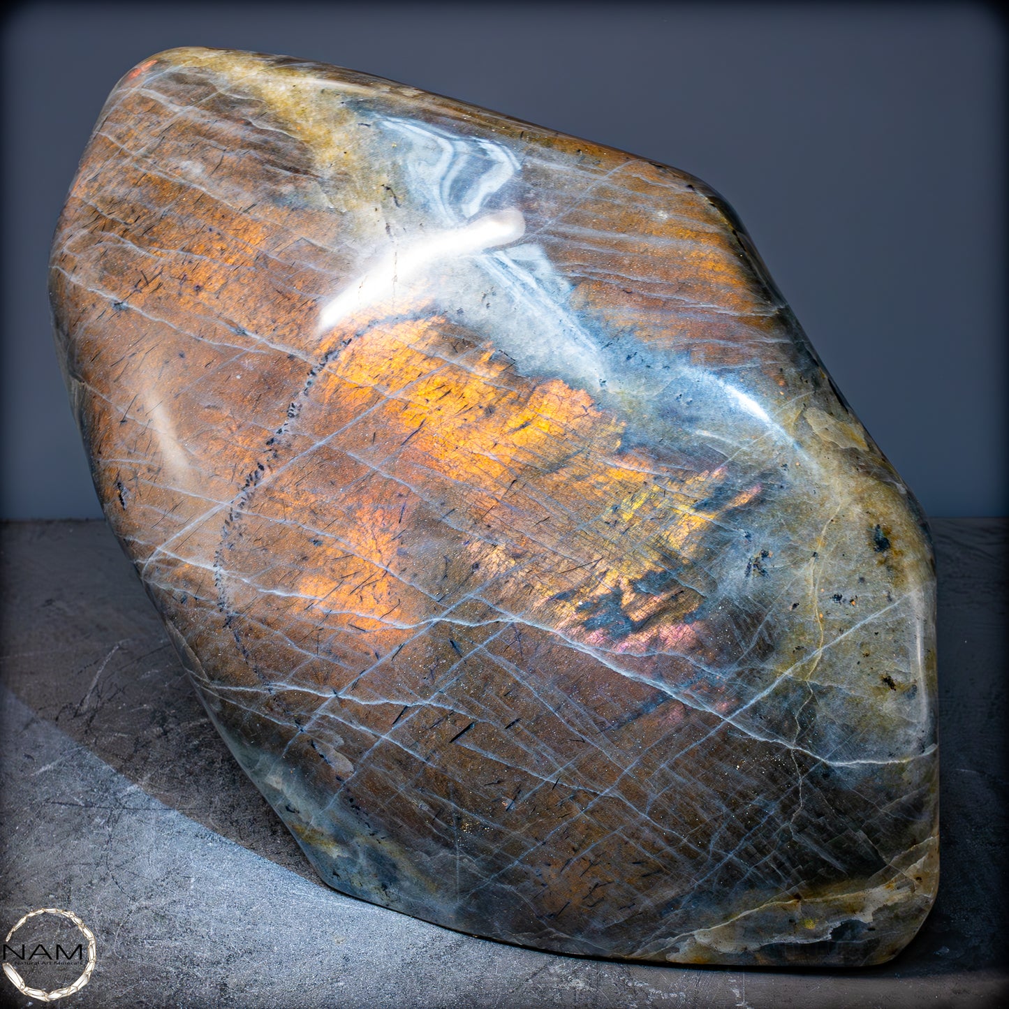 Große Natürliche Labradorit Kristall-Freiform - 18934,11g