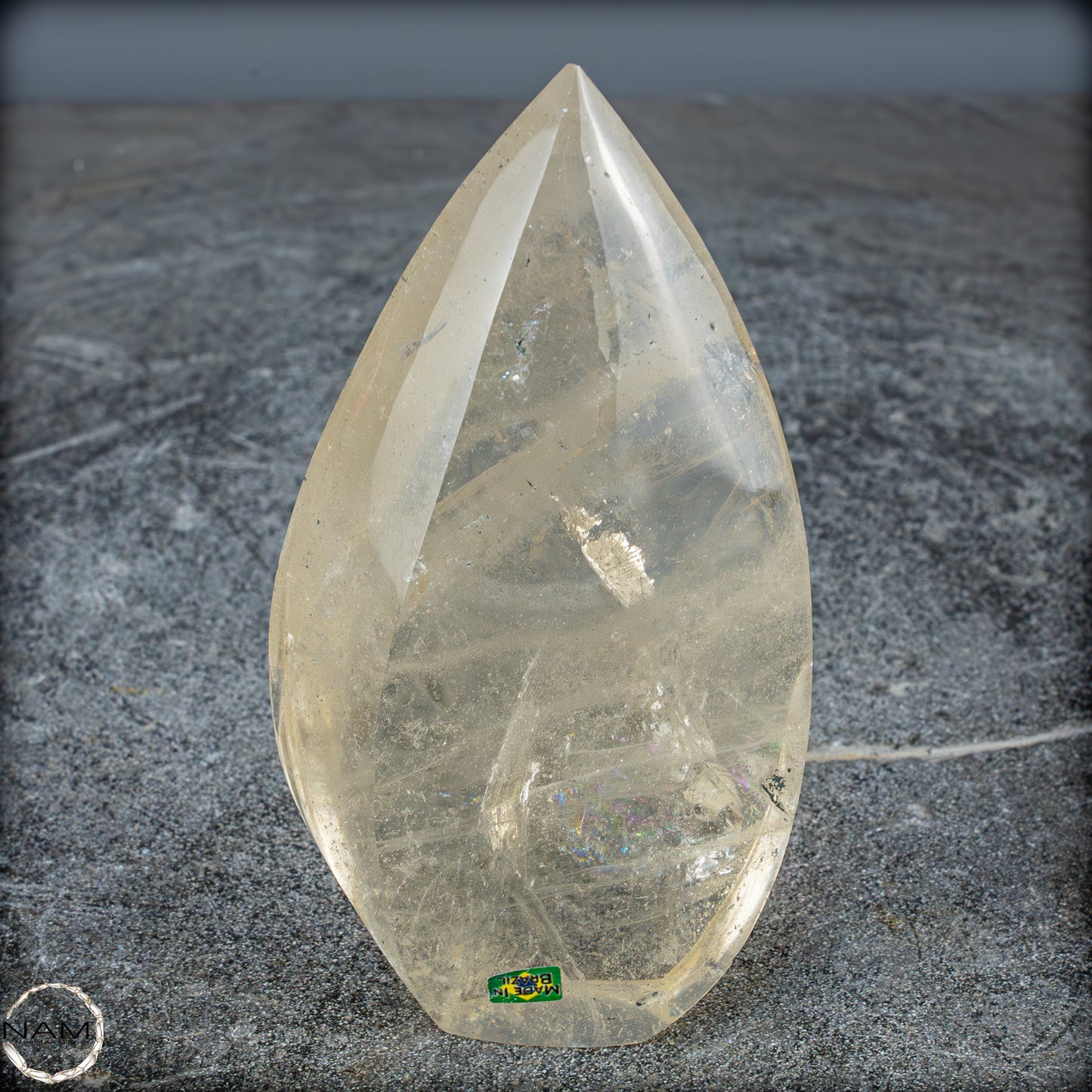 Natürlicher Quarz-Kristall Flamme, Brasilien - 331,15g