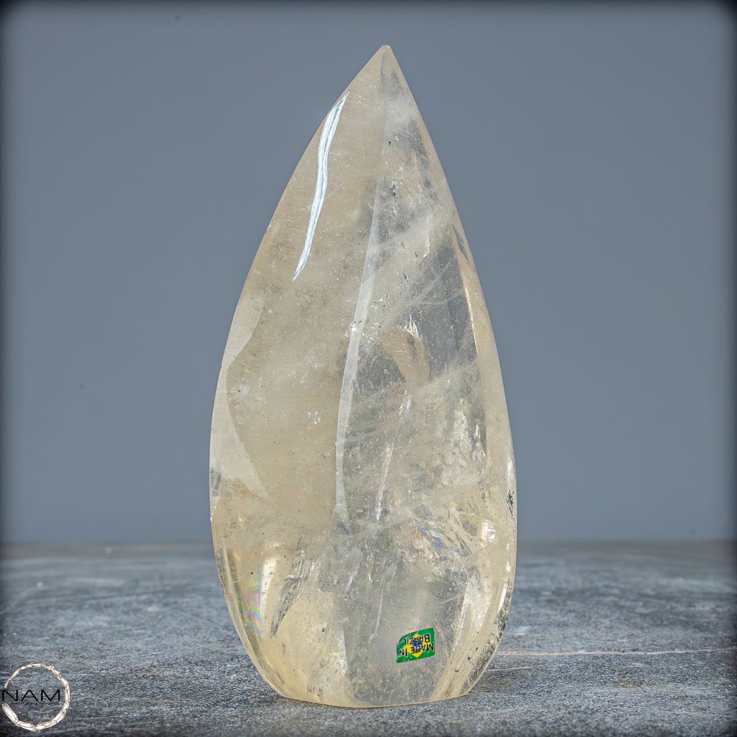 Natürlicher Quarz-Kristall Flamme, Brasilien - 331,15g
