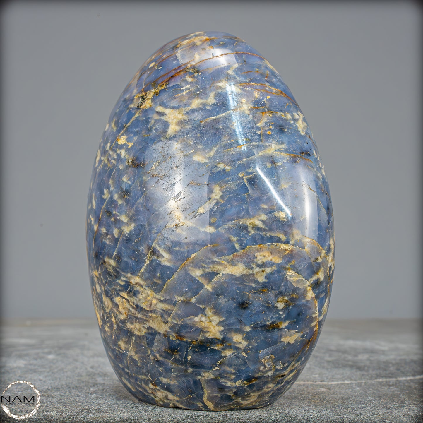 Natürliche Blaue Quarz Freiform aus Brasilien - 1151,61g