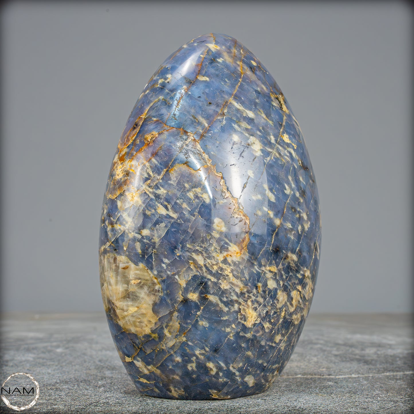 Natürliche Blaue Quarz Freiform aus Brasilien - 1151,61g