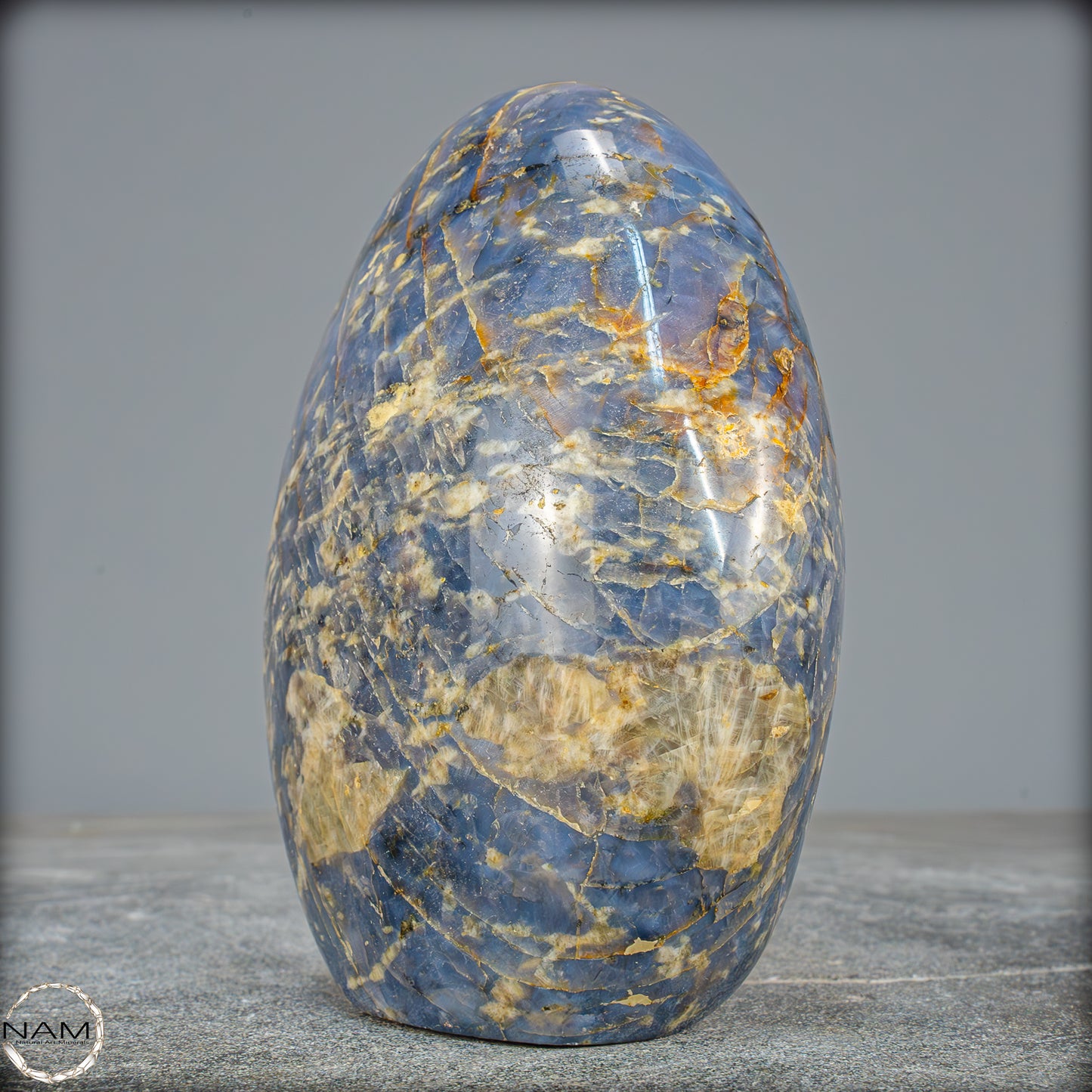 Natürliche Blaue Quarz Freiform aus Brasilien - 1151,61g