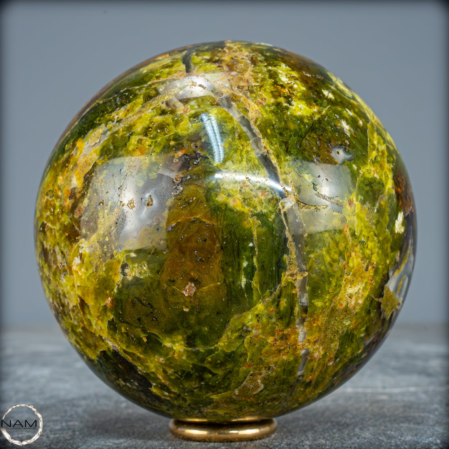 Natürliche Grüne Opal-Kristall Kugel - 1253,21g - 100mm