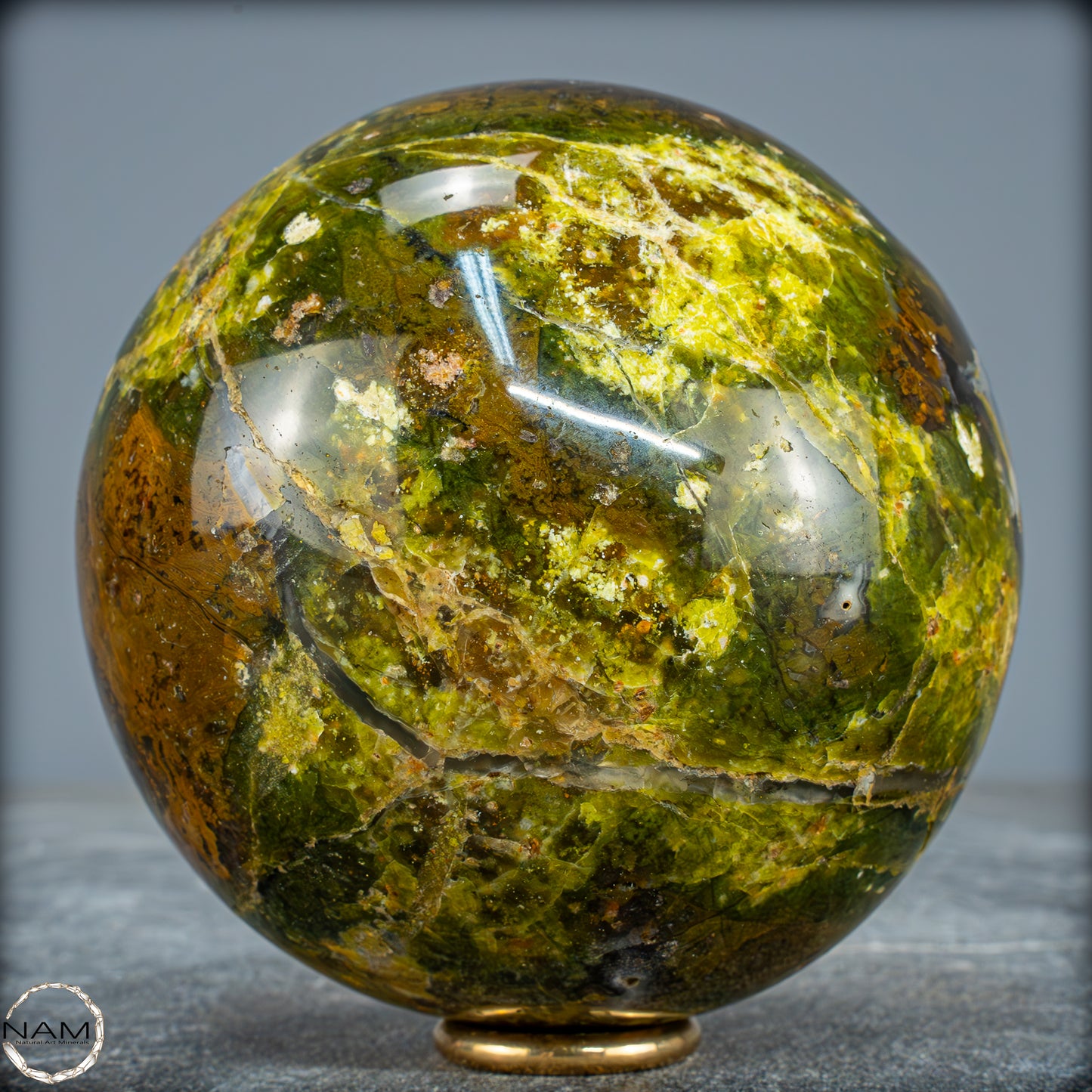 Natürliche Grüne Opal-Kristall Kugel - 1253,21g - 100mm