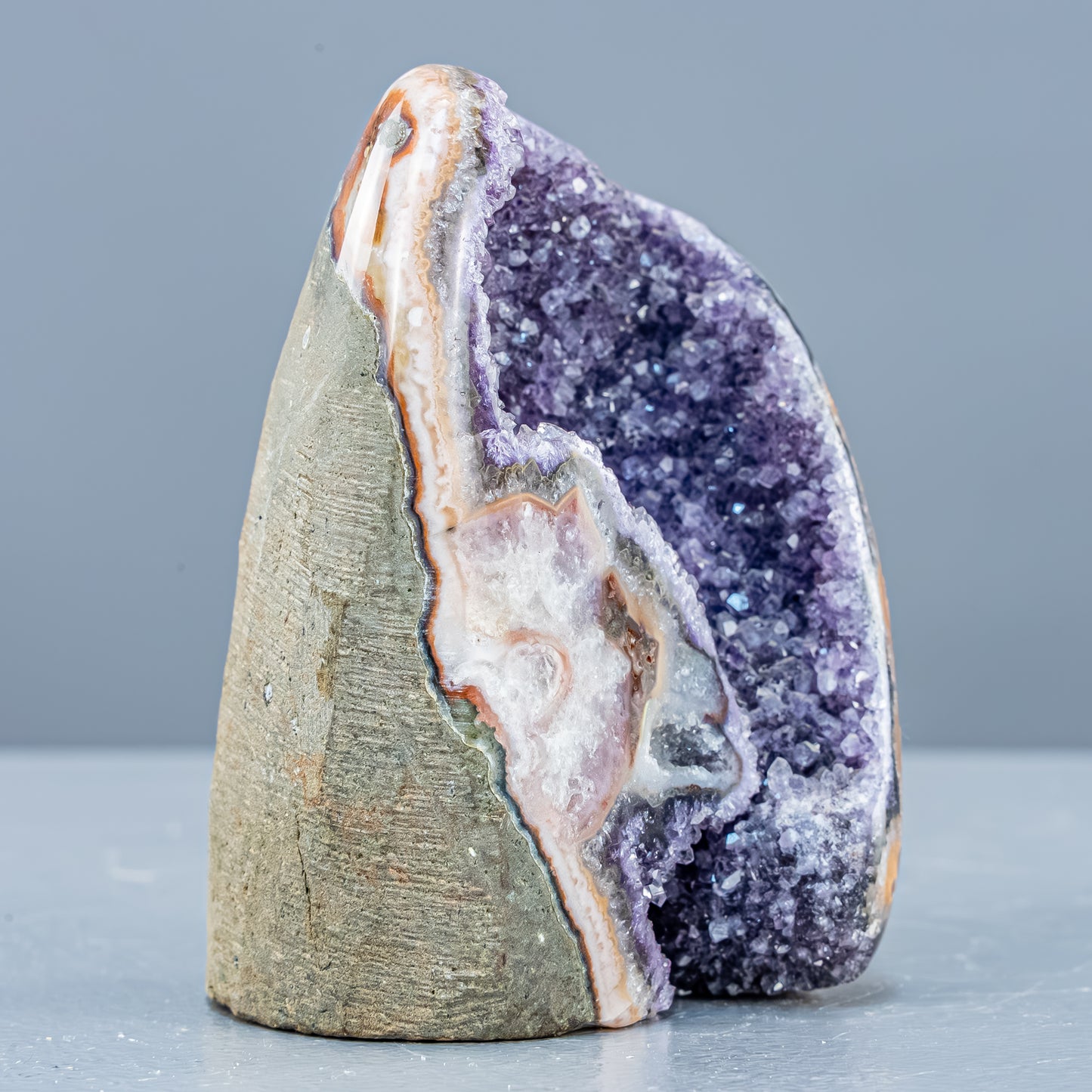 Natürliche Amethyst-Kristall Druse - 424,66g