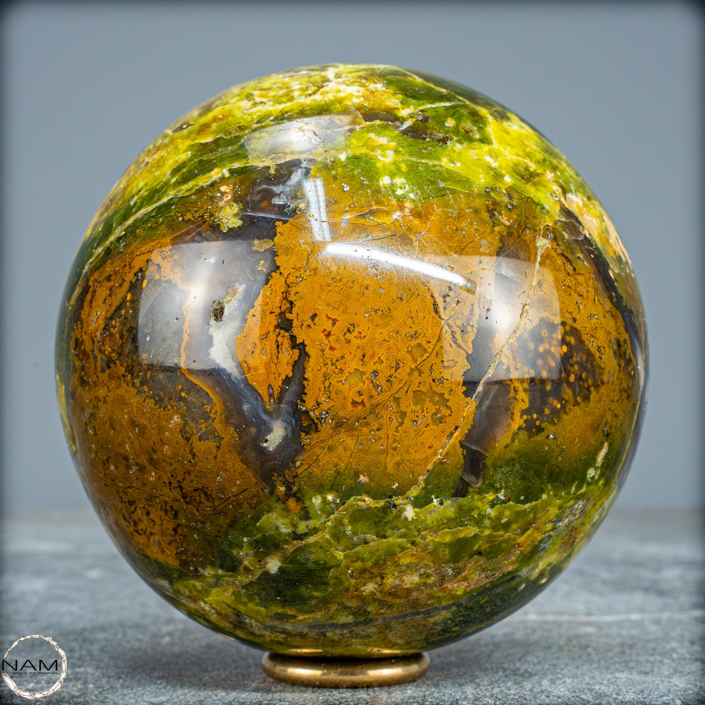 Natürliche Grüne Opal-Kristall Kugel - 1253,21g - 100mm