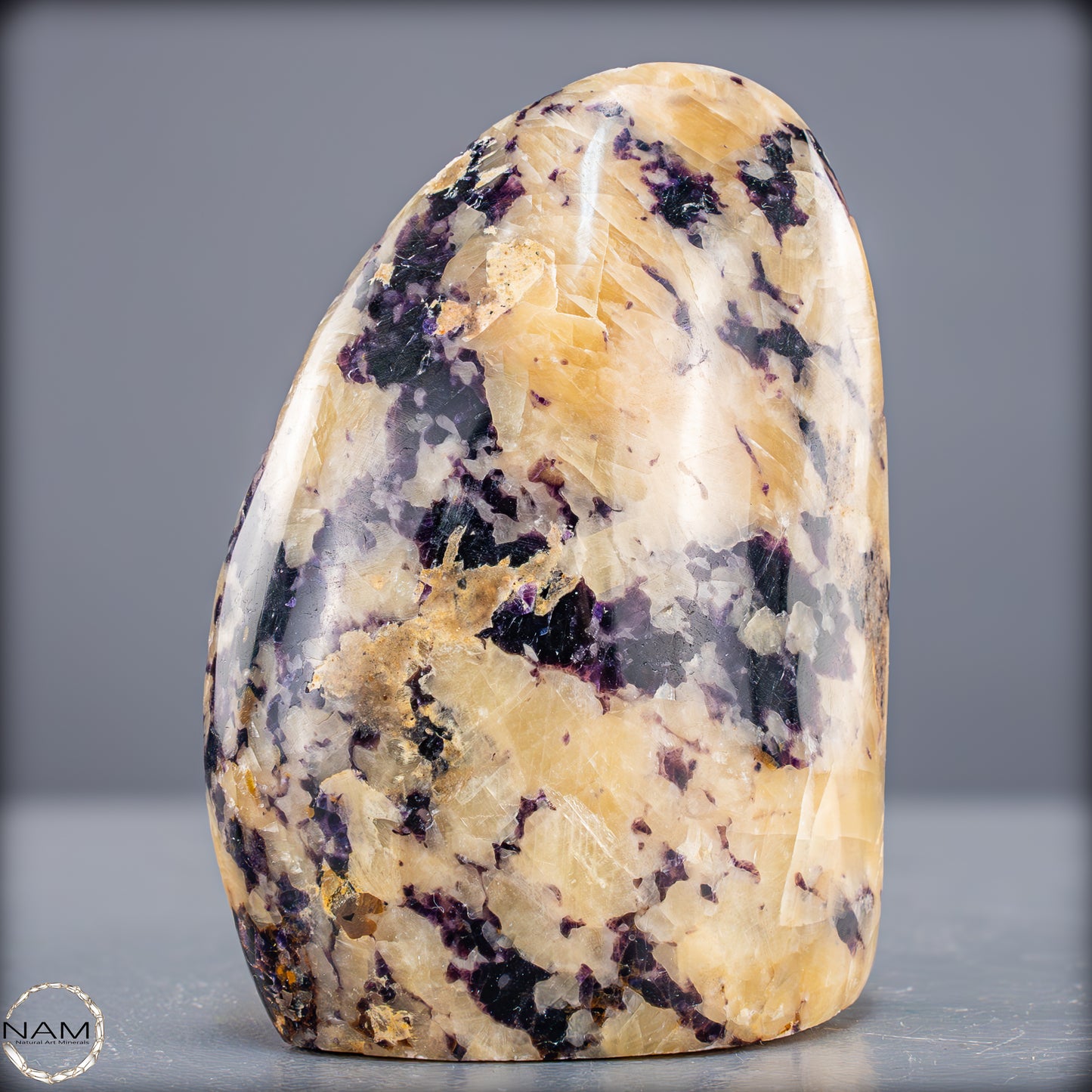 Seltene Natürliche Lila Fluorit-Calcit-Freiform - 691,99g