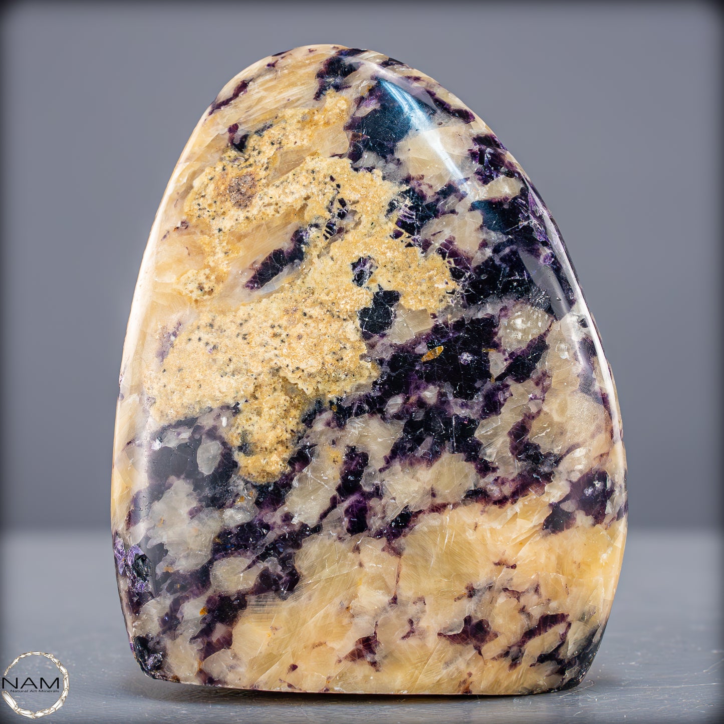 Seltene Natürliche Lila Fluorit-Calcit-Freiform - 691,99g