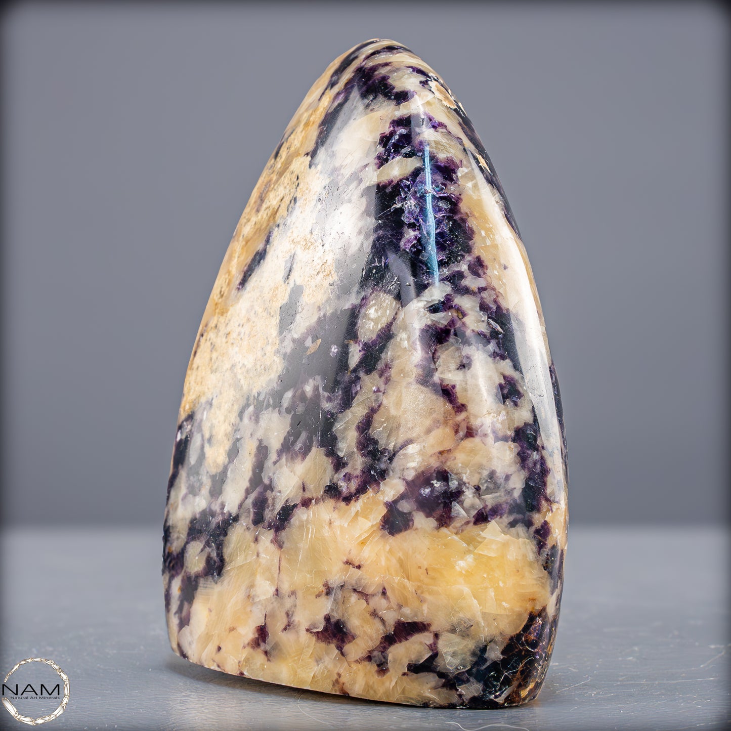 Seltene Natürliche Lila Fluorit-Calcit-Freiform - 691,99g