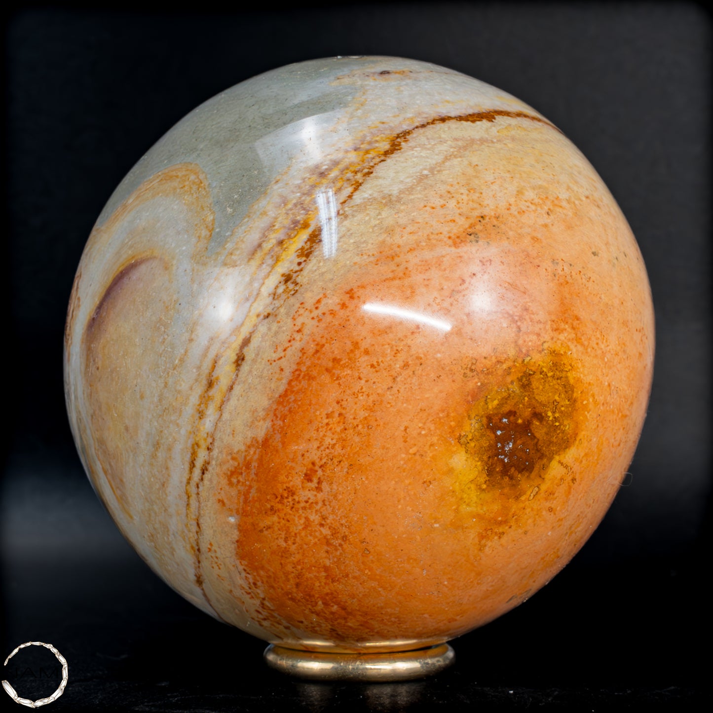 Natürliche Polychrome Jaspis Kristall-Kugel -799,99 g