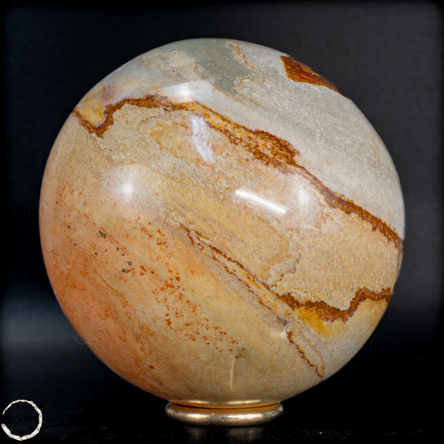 Natürliche Polychrome Jaspis Kristall-Kugel -799,99 g