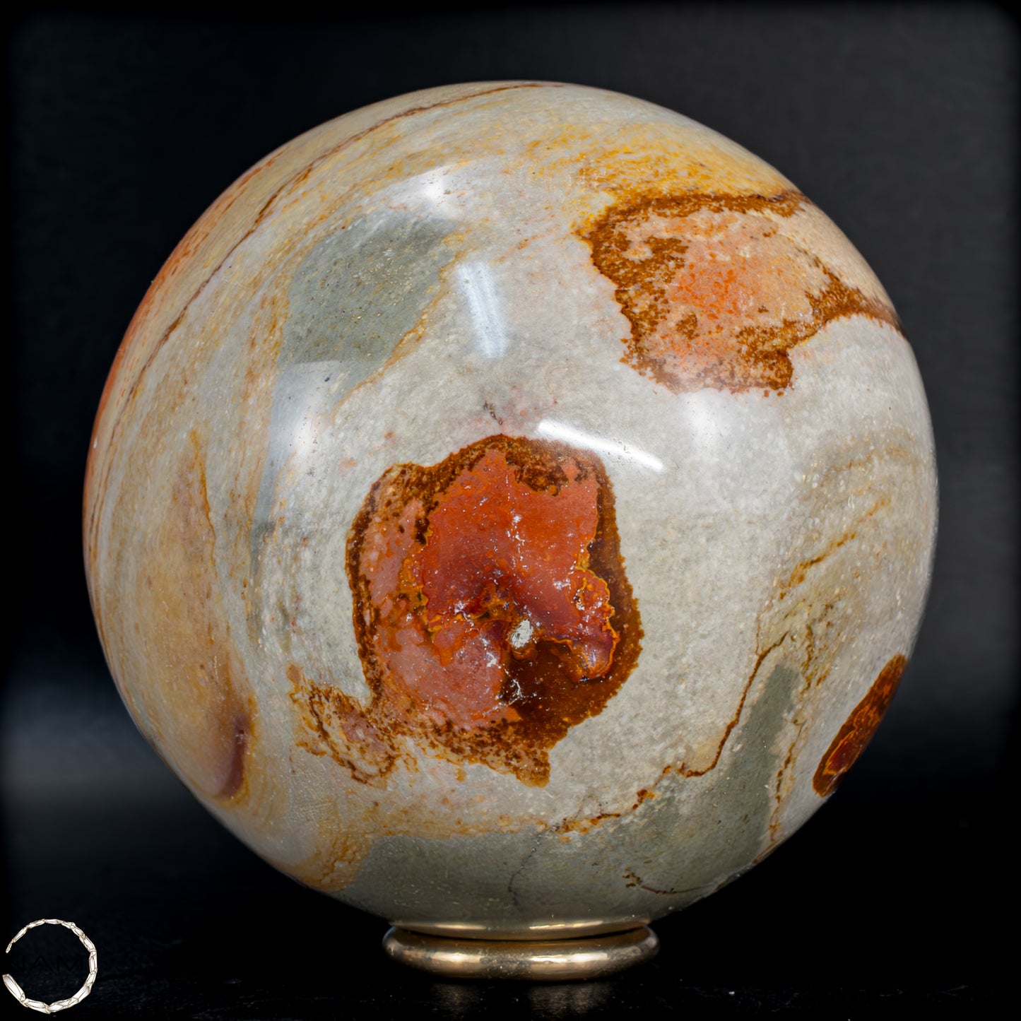Natürliche Polychrome Jaspis Kristall-Kugel -799,99 g