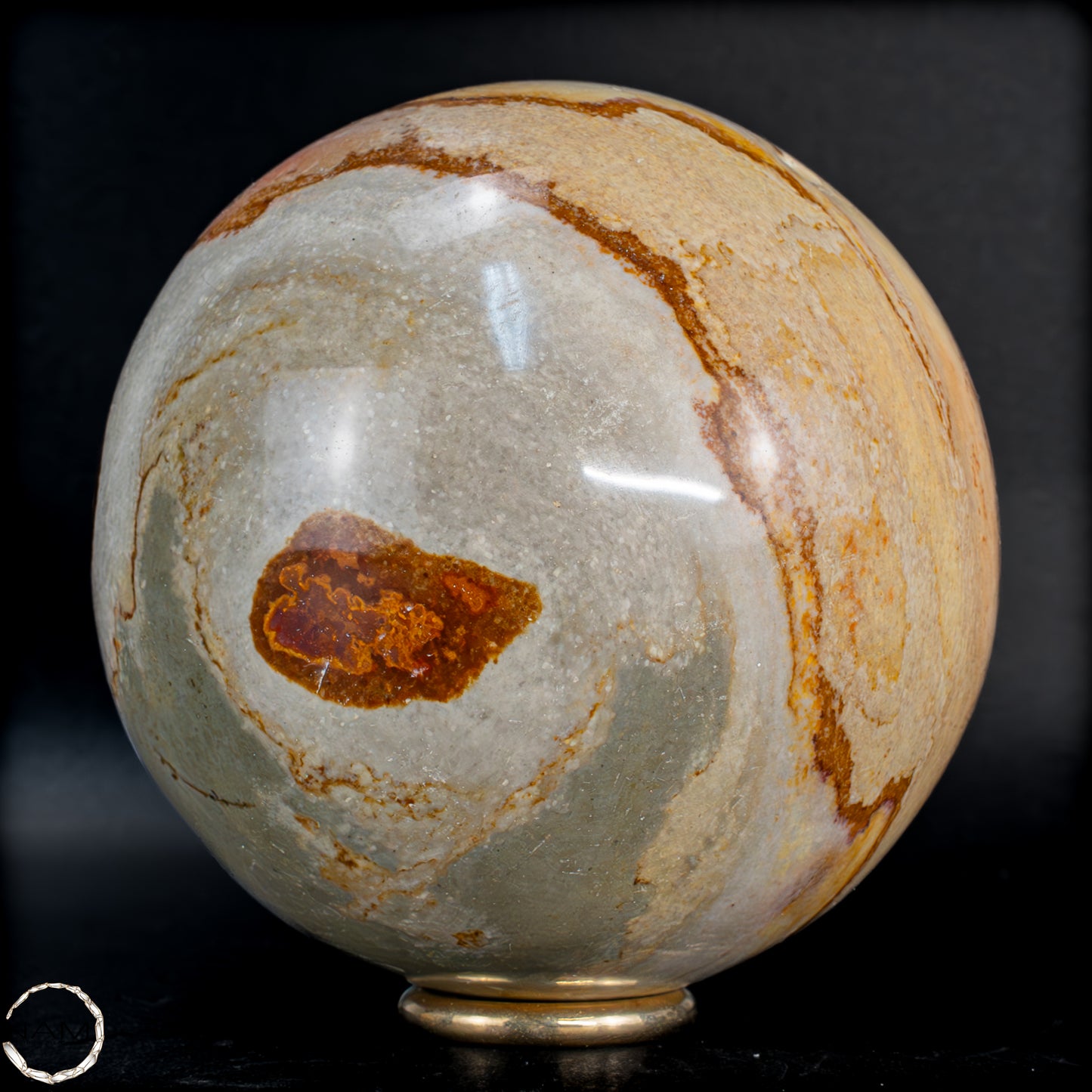 Natürliche Polychrome Jaspis Kristall-Kugel -799,99 g