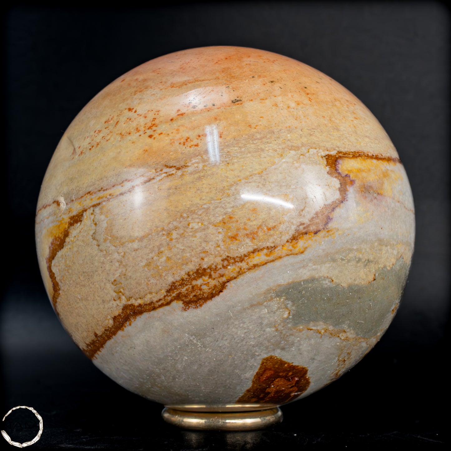 Natürliche Polychrome Jaspis Kristall-Kugel -799,99 g