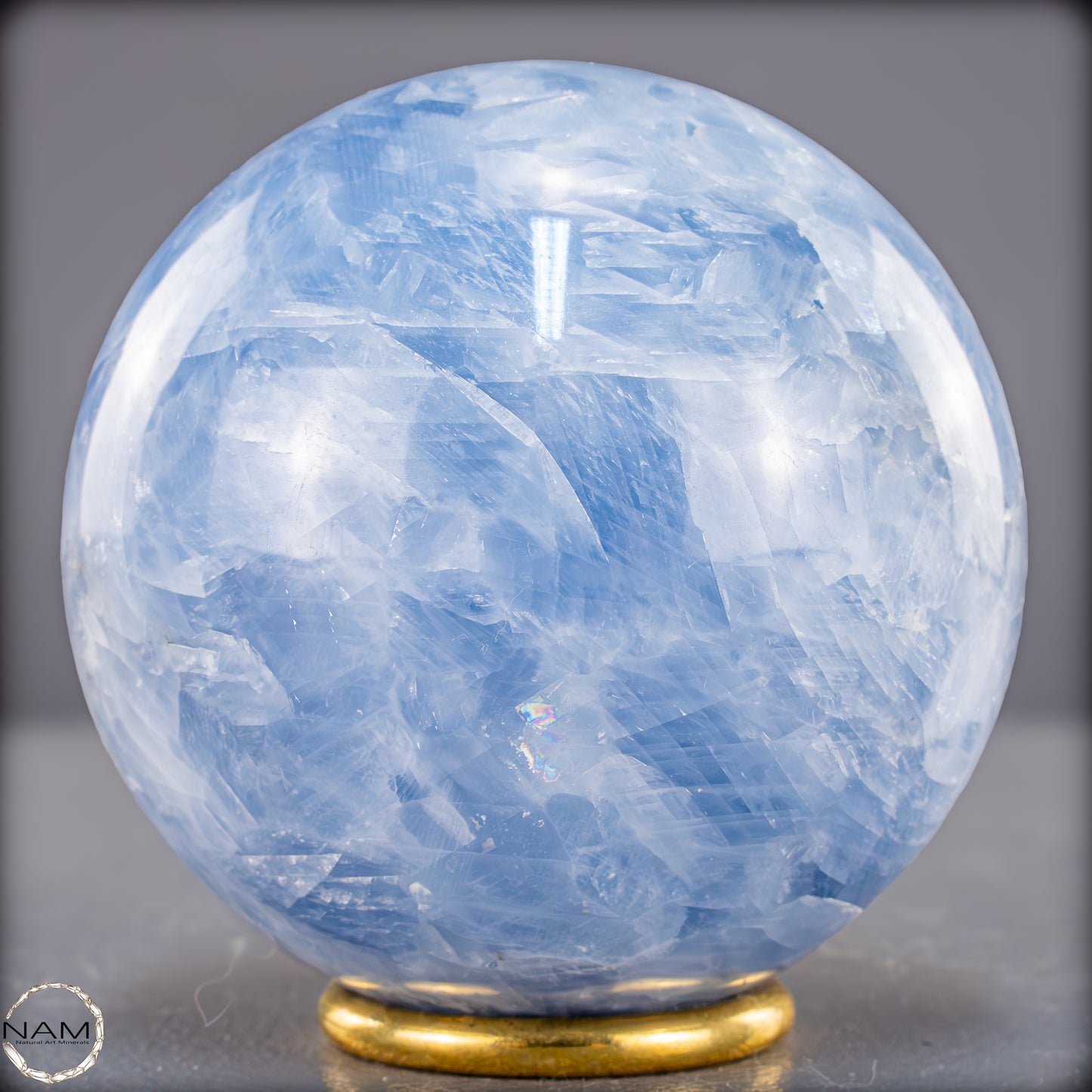 Natürliche Blaue Calcit Kugel - 866,92g - 85mm