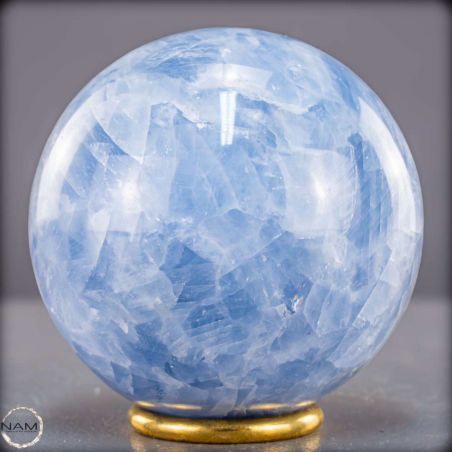 Natürliche Blaue Calcit Kugel - 866,92g - 85mm